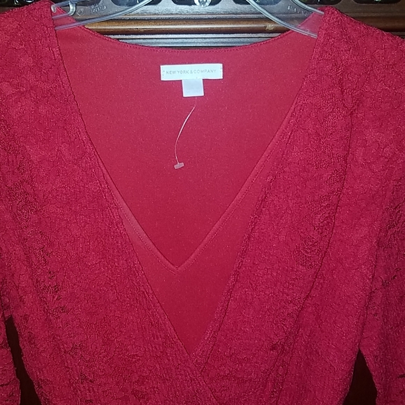 Red Lace Dress - Picture 2 of 4